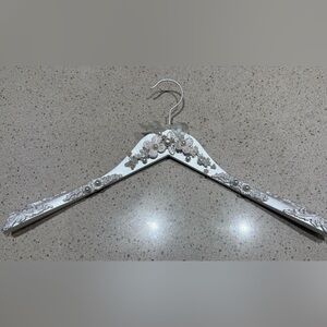 Elegant Ivory Floral Embellished Bridal Hanger